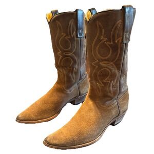 Vintage Acme Cowboy Boots Men's 6 Women's 8‎ Brown Leather Western USA Made